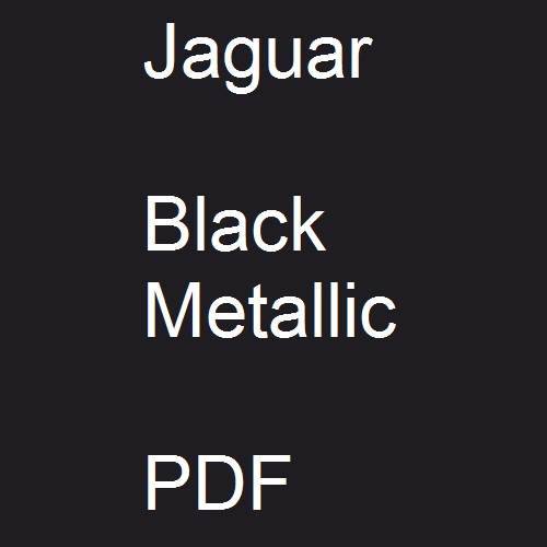 Jaguar, Black Metallic, PDF.